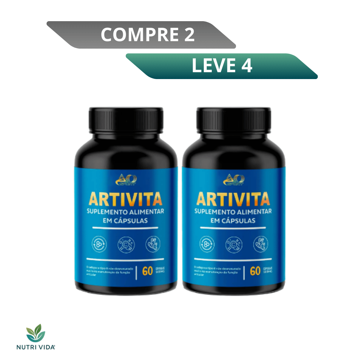 Artivita 60 Cápsulas - Recupere Sua Flexibilidade e Vida Ativa