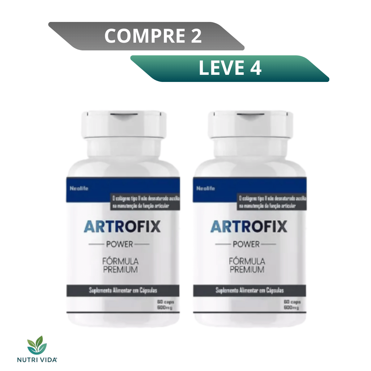 Artrofix Power 120 Cápsulas - Suporte para o Conforto das Articulações