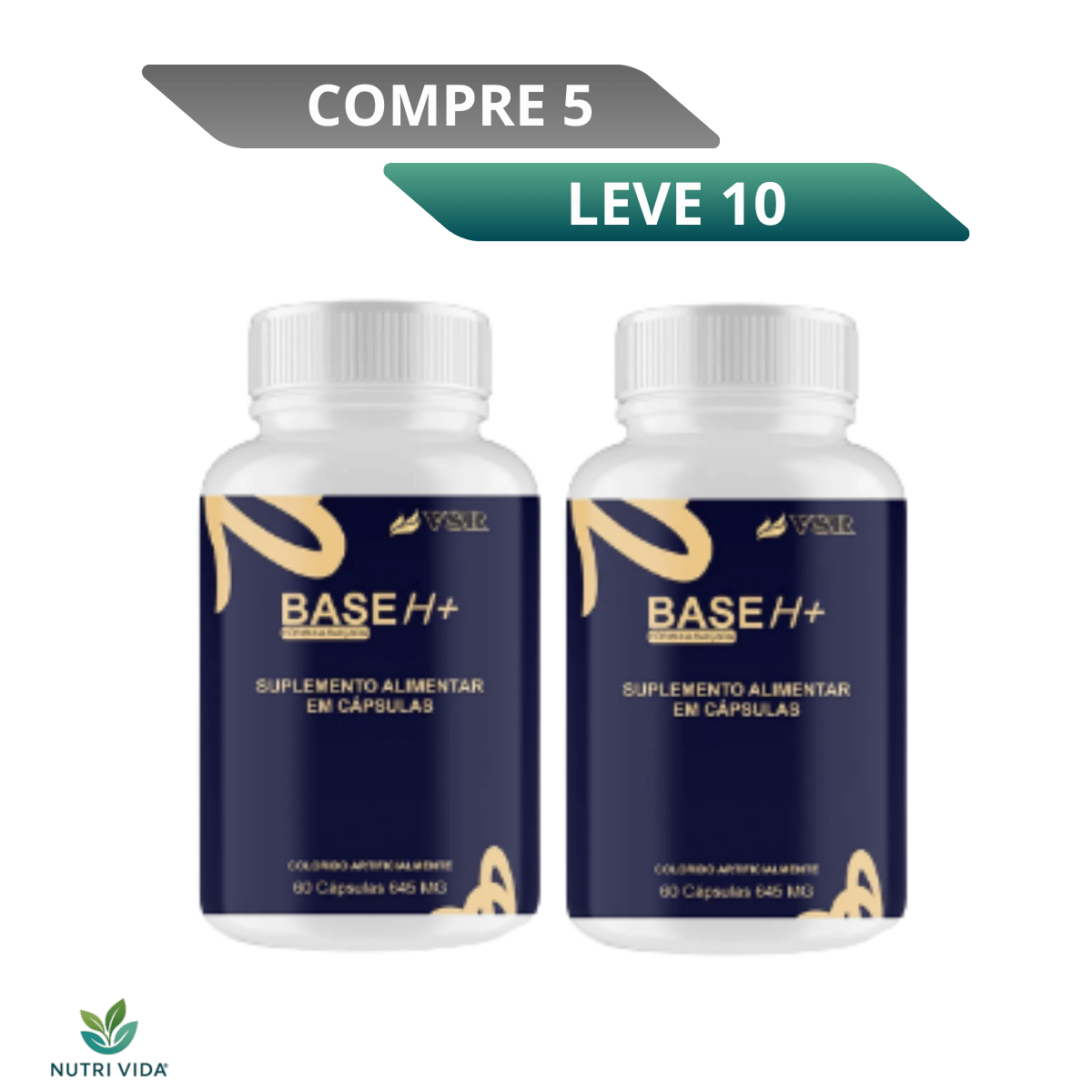 Base H+ 60 Cápsulas 500mg - Promoção Exclusiva