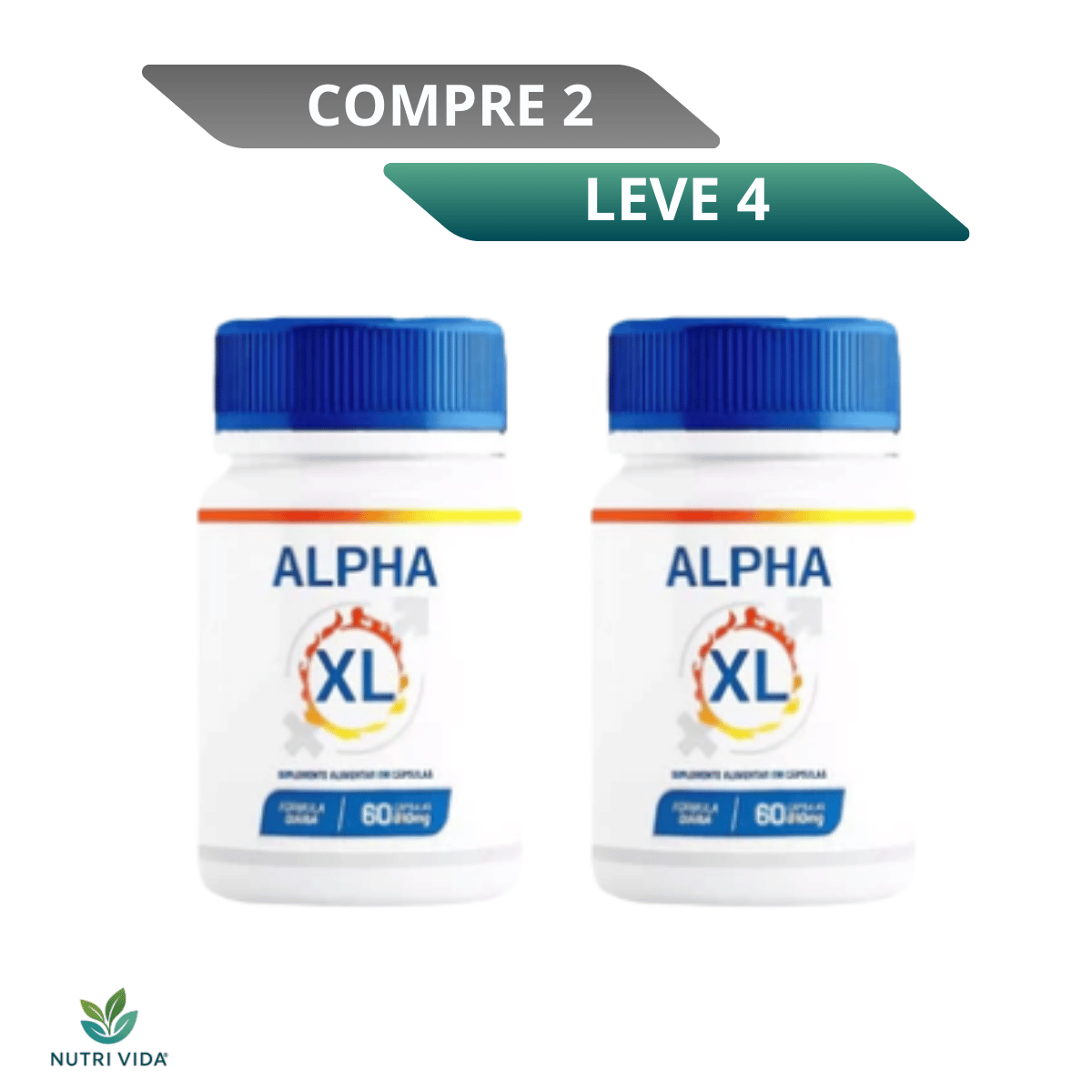 Alpha XL 60 Cápsulas - O Poder da Performance Inigualável