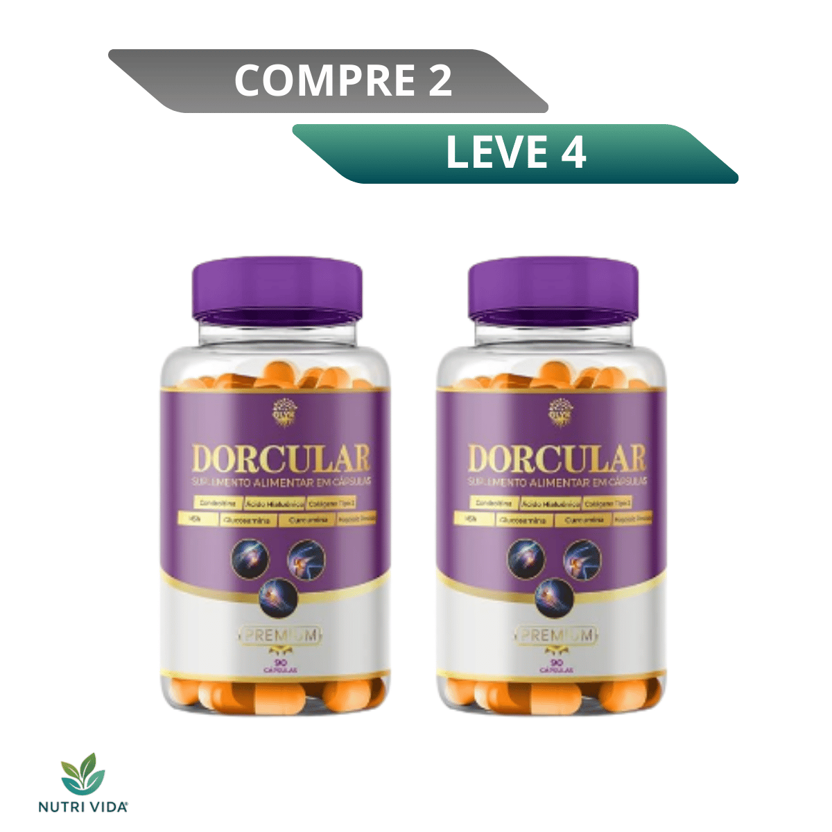 Dorcular 60 Cápsulas – Suporte Natural para Articulações Saudáveis e Livre de Inflamações