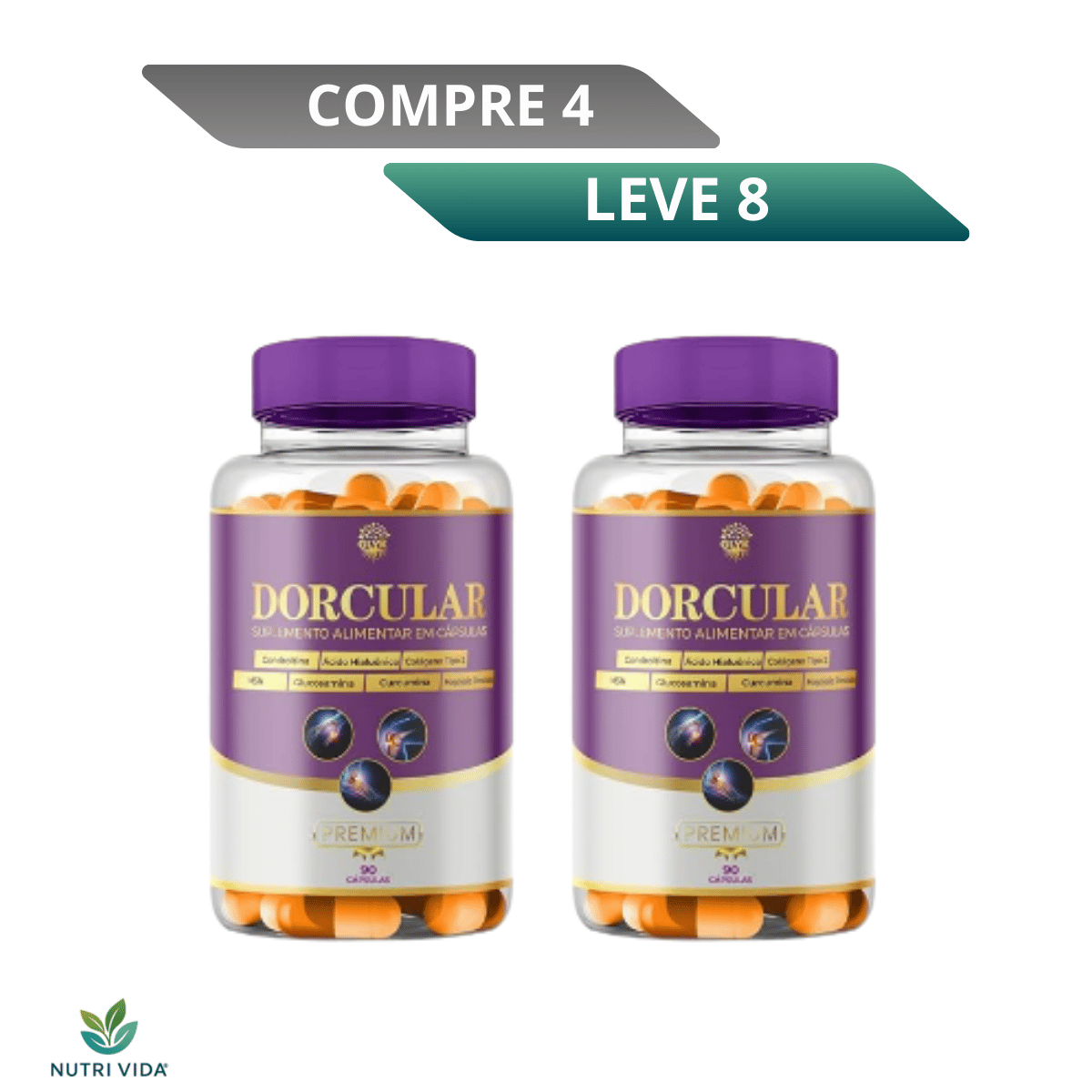 Dorcular 60 Cápsulas – Suporte Natural para Articulações Saudáveis e Livre de Inflamações