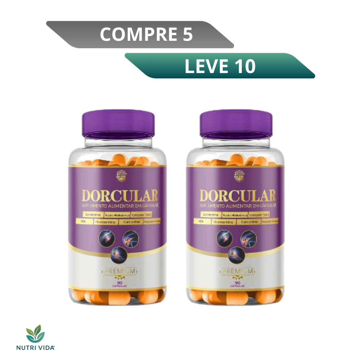 Dorcular 60 Cápsulas – Suporte Natural para Articulações Saudáveis e Livre de Inflamações