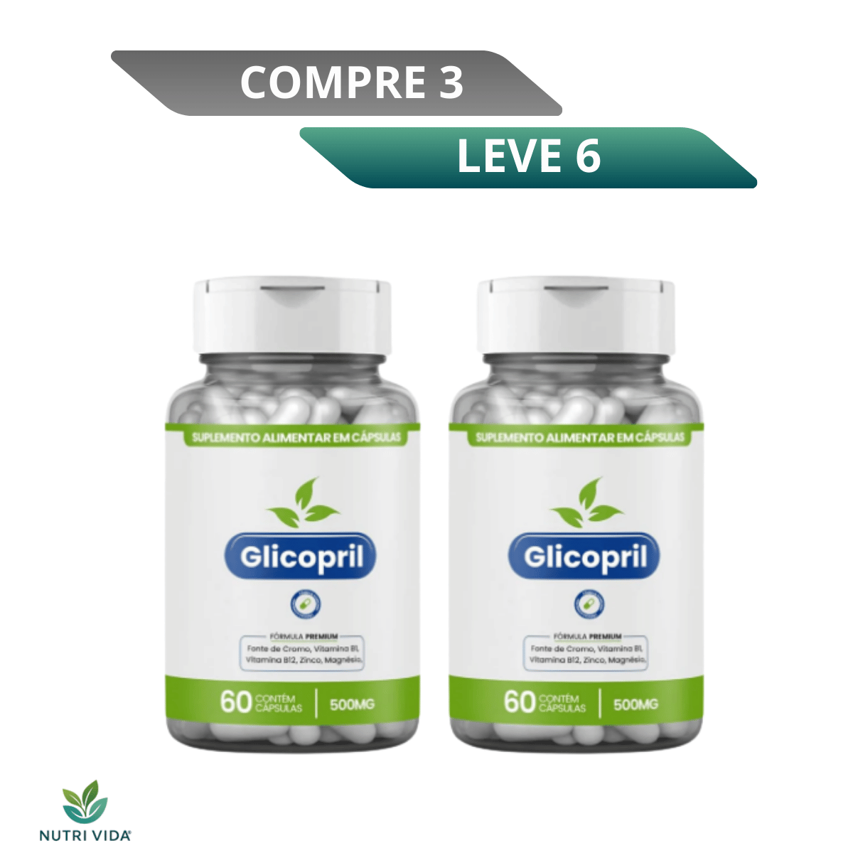 Glicopril 60 Cápsulas - Suplemento com Ingredientes Naturais para Apoio à Glicemia