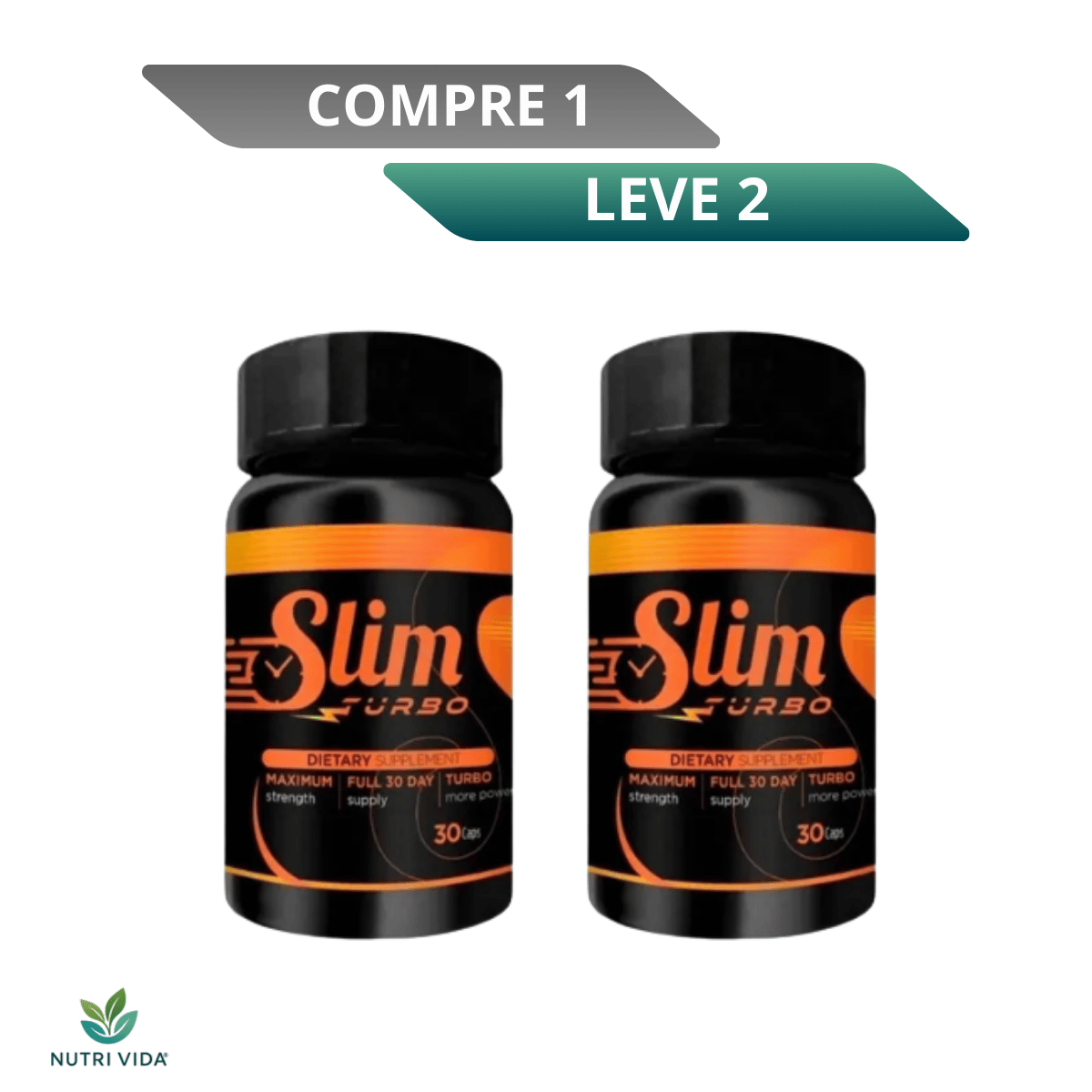Slim Turbo 30 Caps - Emagrecimento e Perda de Peso