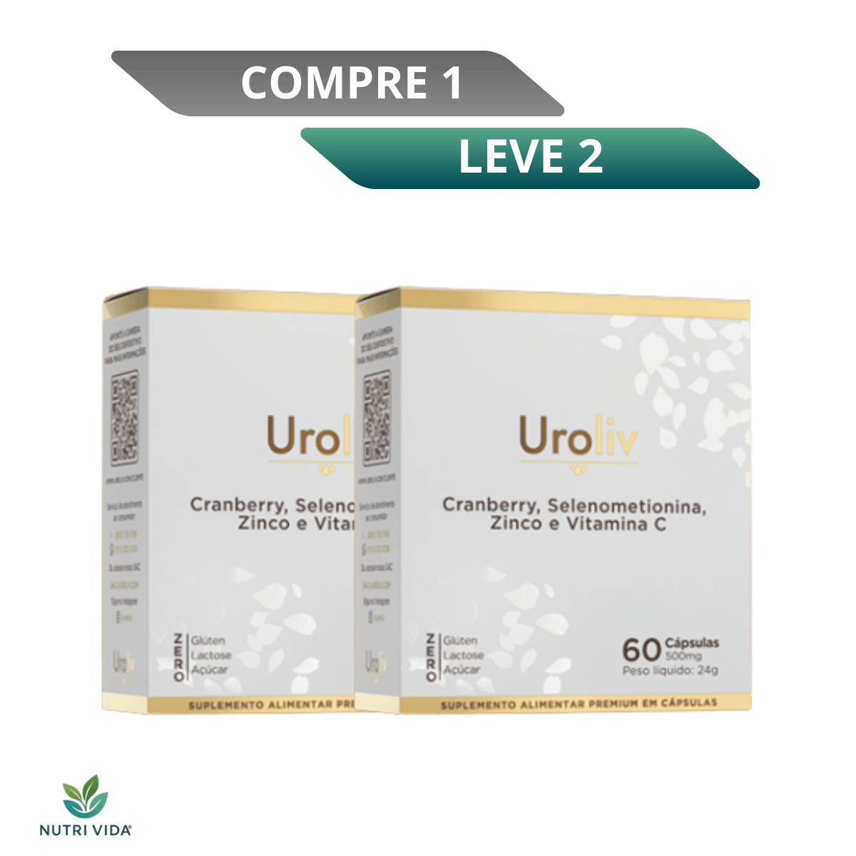 Uroliv 30 Cápsulas - Apoio Saúde e Conforto Urinário