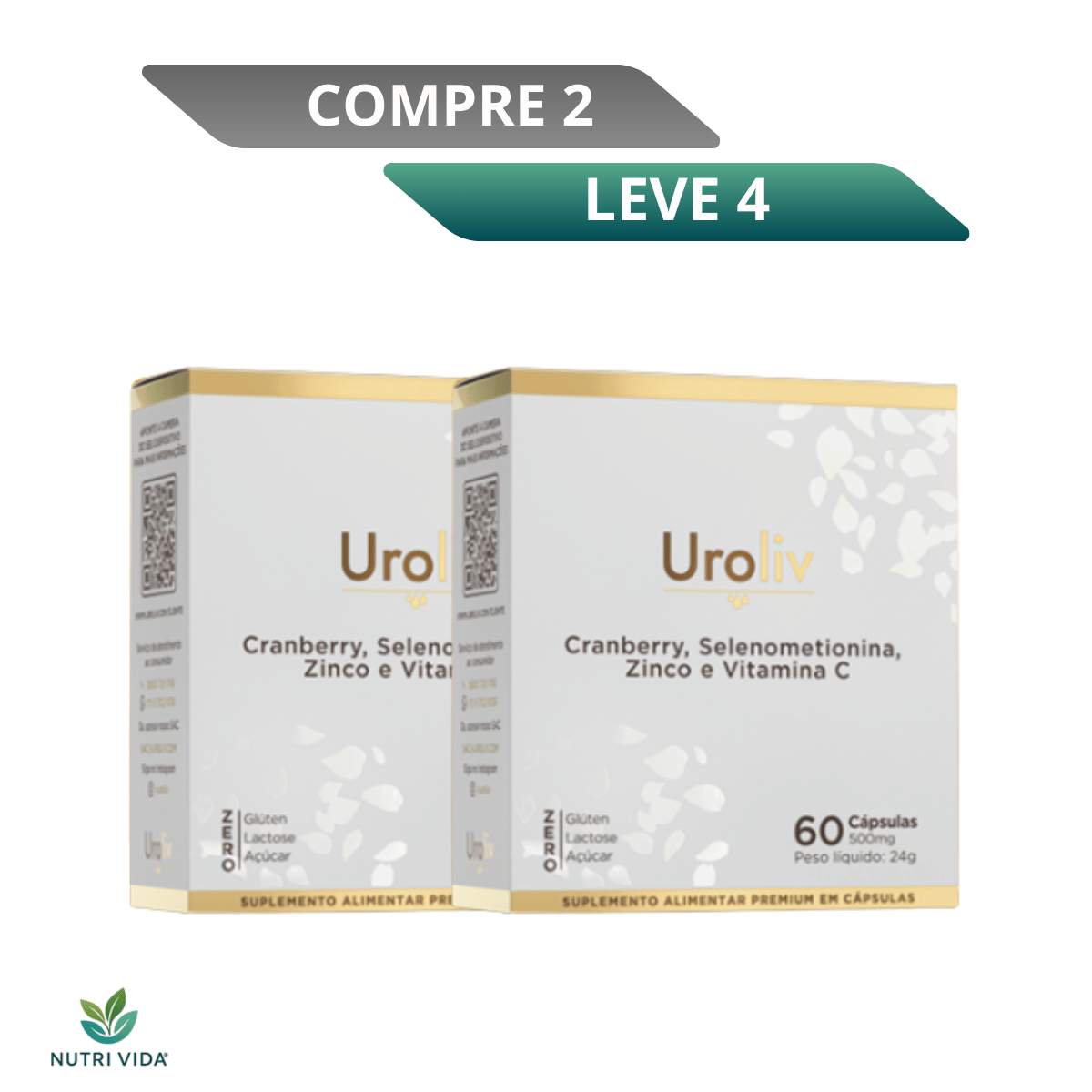 Uroliv 30 Cápsulas - Apoio Saúde e Conforto Urinário