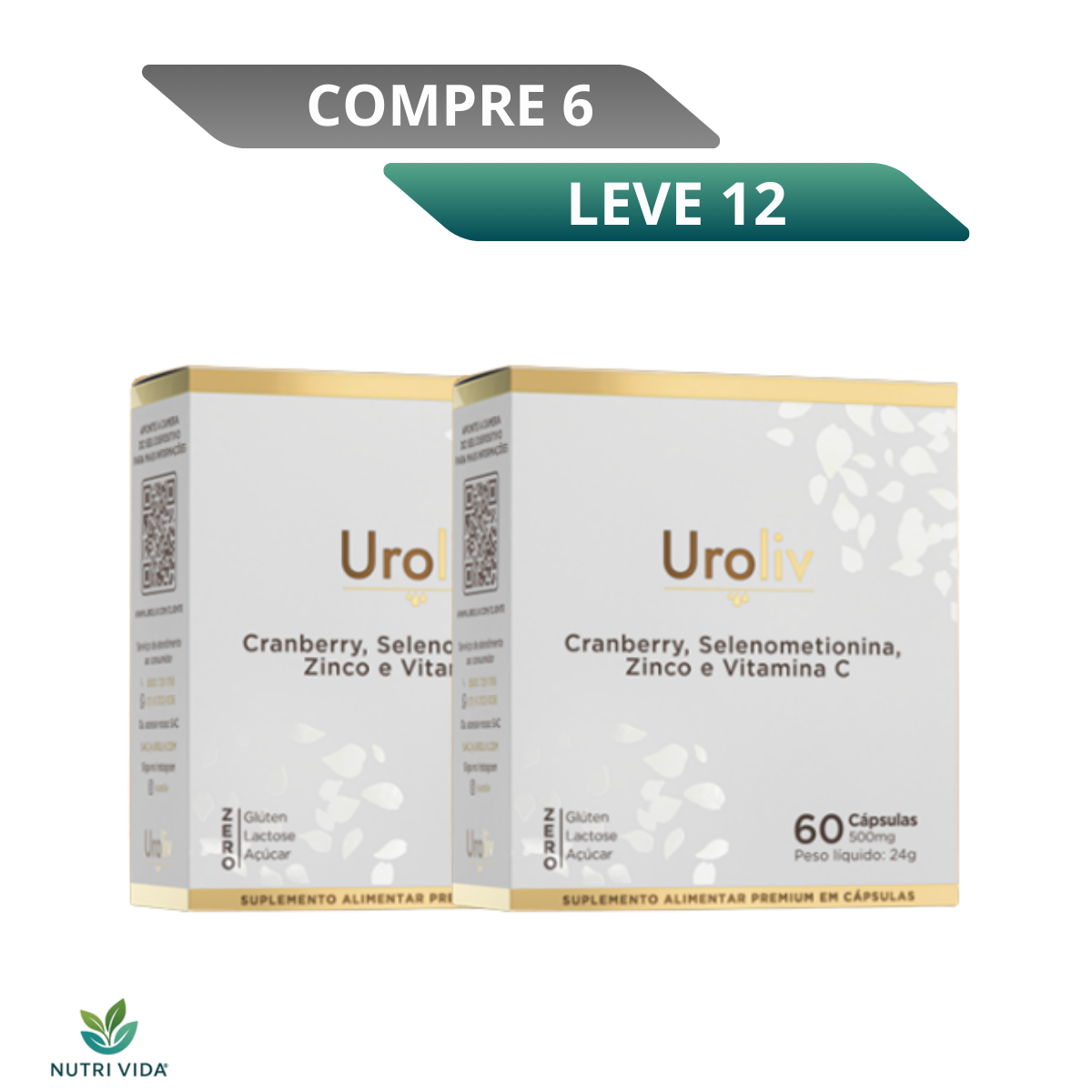 Uroliv 30 Cápsulas - Apoio Saúde e Conforto Urinário